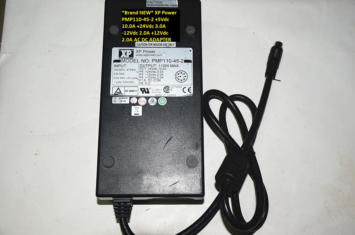 *Brand NEW* +5Vdc 10.0A XP Power PMP110-45-2 +24Vdc 3.0A -12Vdc 2.0A +12Vdc 2.0A AC DC ADAPTER